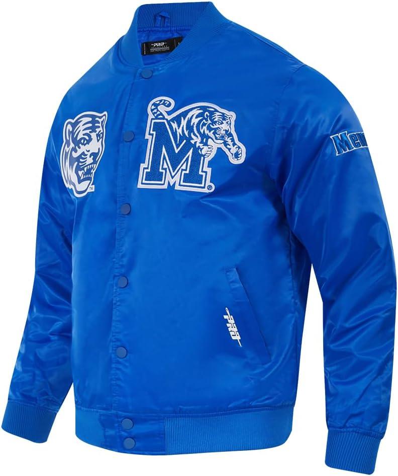 imagePro Standard NCAA mens Mens College Classic Chenille Satin JacketRoyal Blue