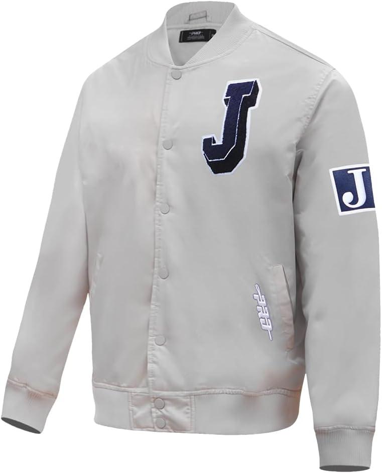 imagePro Standard NCAA mens Mens College Classic Chenille Satin JacketSilver