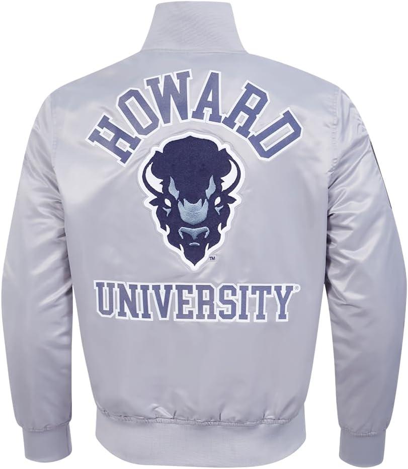 imagePro Standard NCAA mens Mens College Classic Chenille Satin JacketSilver