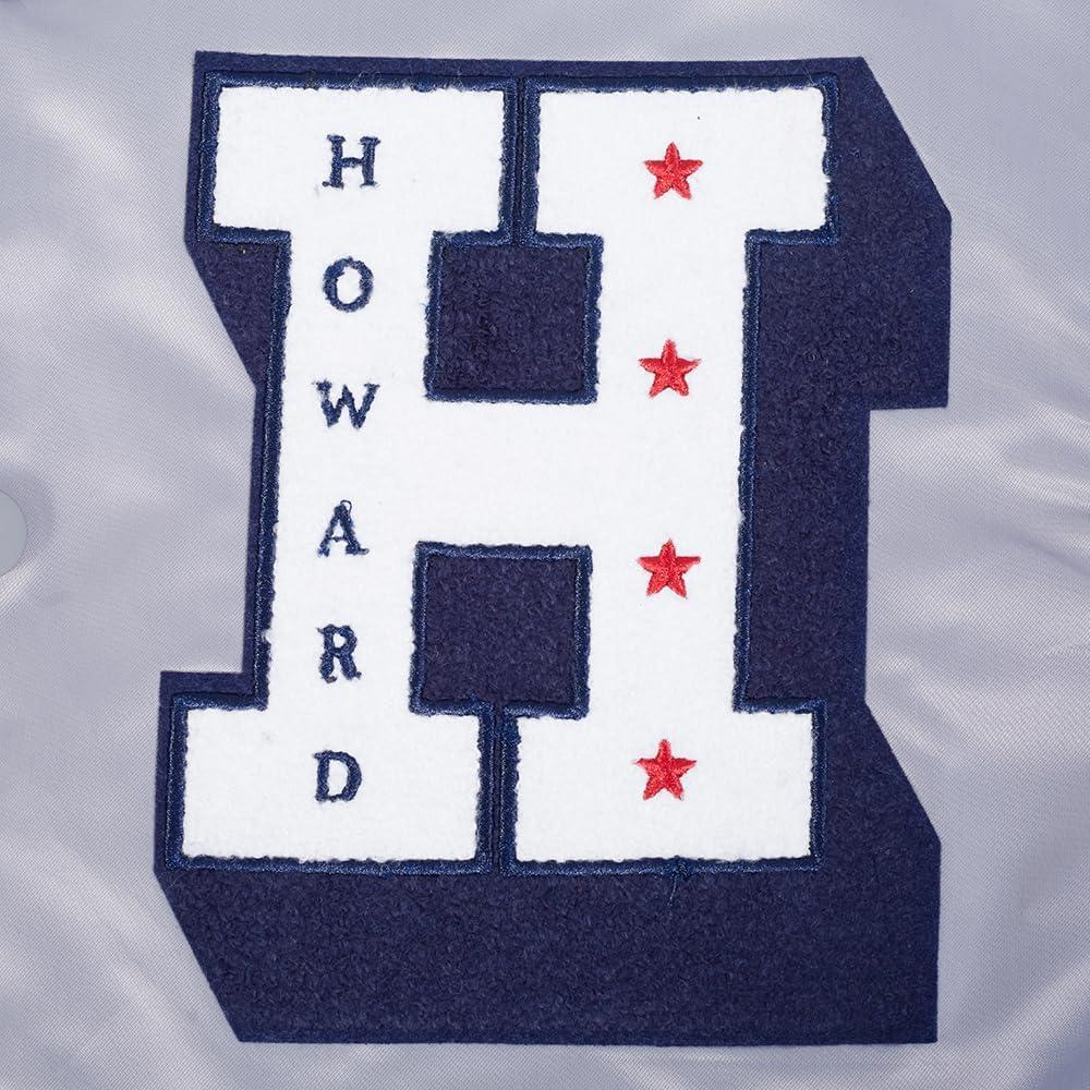 imagePro Standard NCAA mens Mens College Classic Chenille Satin JacketSilver