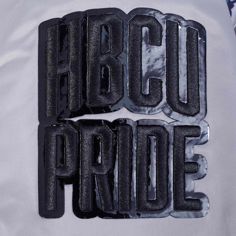 imagePro Standard NCAA mens Mens College Classic Chenille Satin JacketSilver