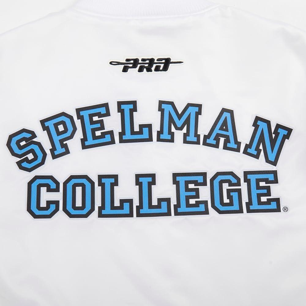 imagePro Standard NCAA mens Mens College Classic Chenille Satin JacketWhite