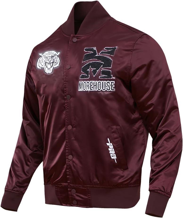 imagePro Standard NCAA mens Mens College Classic Chenille Satin JacketWine