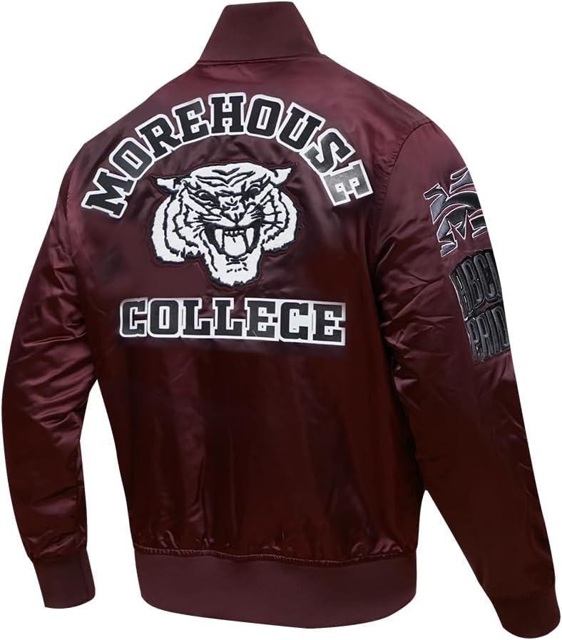 imagePro Standard NCAA mens Mens College Classic Chenille Satin JacketWine