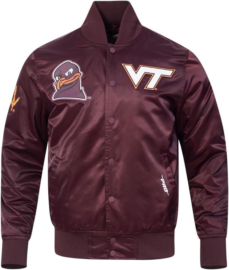 imagePro Standard NCAA mens Mens College Classic Chenille Satin JacketWine