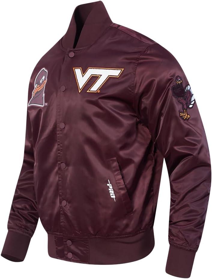 imagePro Standard NCAA mens Mens College Classic Chenille Satin JacketWine