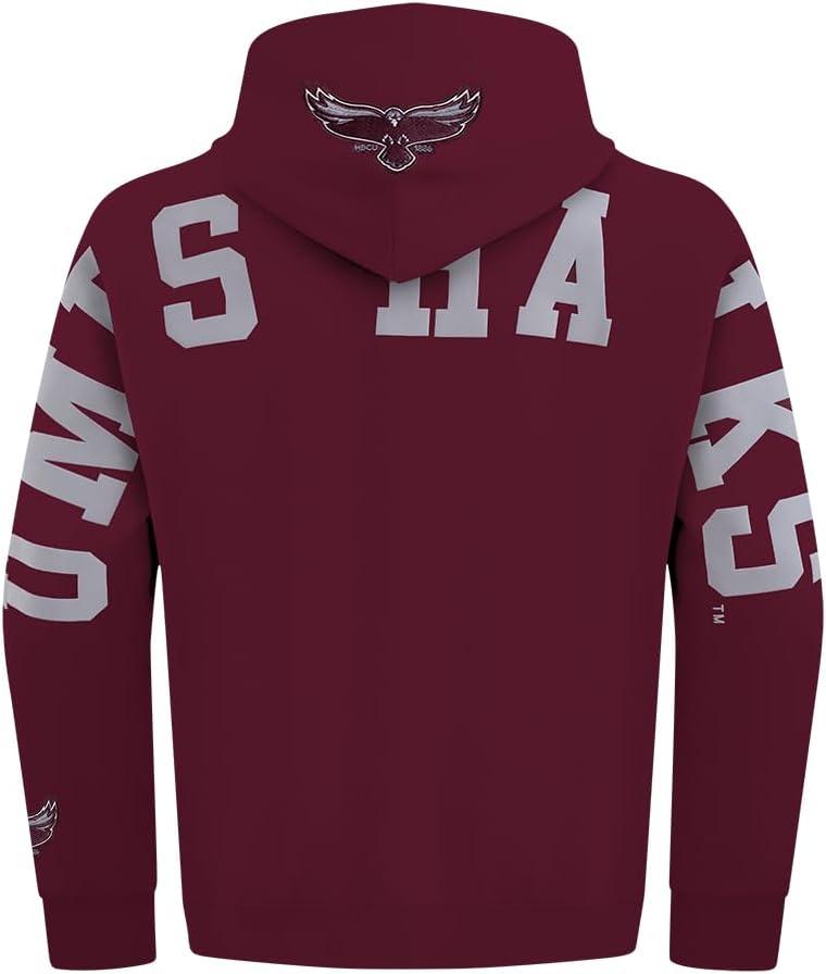 imagePro Standard NCAA mens Mens College Wingspan Fleece Pull Over HoodieWine
