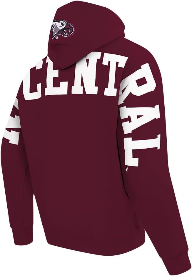 imagePro Standard NCAA mens Mens College Wingspan Fleece Pull Over HoodieWine