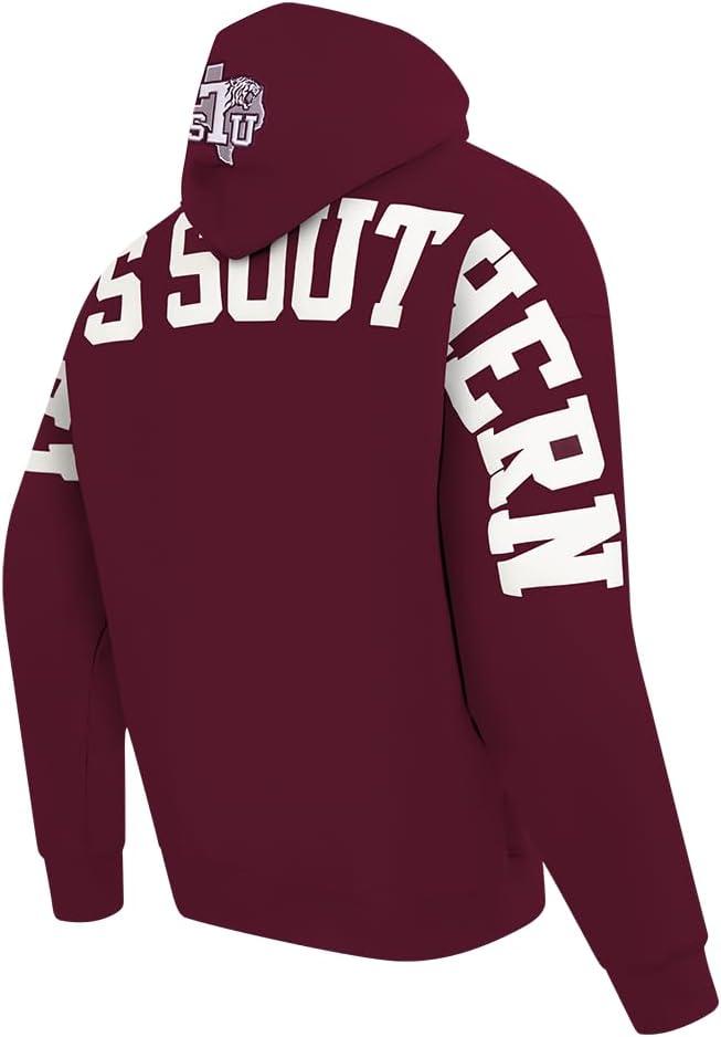 imagePro Standard NCAA mens Mens College Wingspan Fleece Pull Over HoodieWine