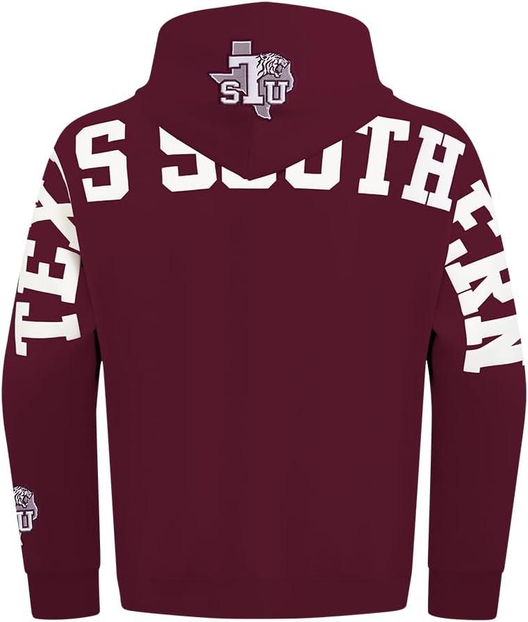 imagePro Standard NCAA mens Mens College Wingspan Fleece Pull Over HoodieWine