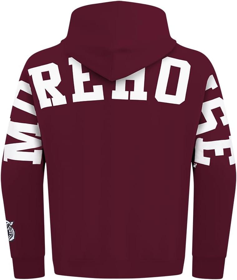imagePro Standard NCAA mens Mens College Wingspan Fleece Pull Over HoodieWine