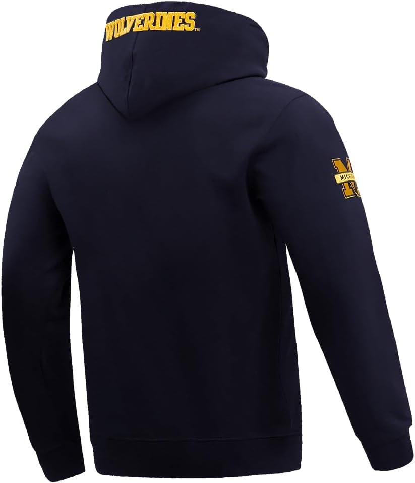 imagePro Standard NCAA mensMale Mens College Classic Chenille Cotton Double Knit Pull Over HoodieMidnight Navy