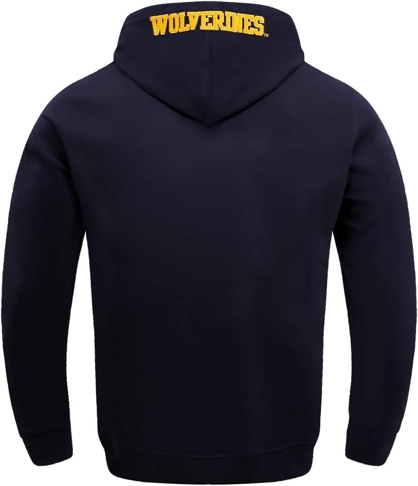 imagePro Standard NCAA mensMale Mens College Classic Chenille Cotton Double Knit Pull Over HoodieMidnight Navy
