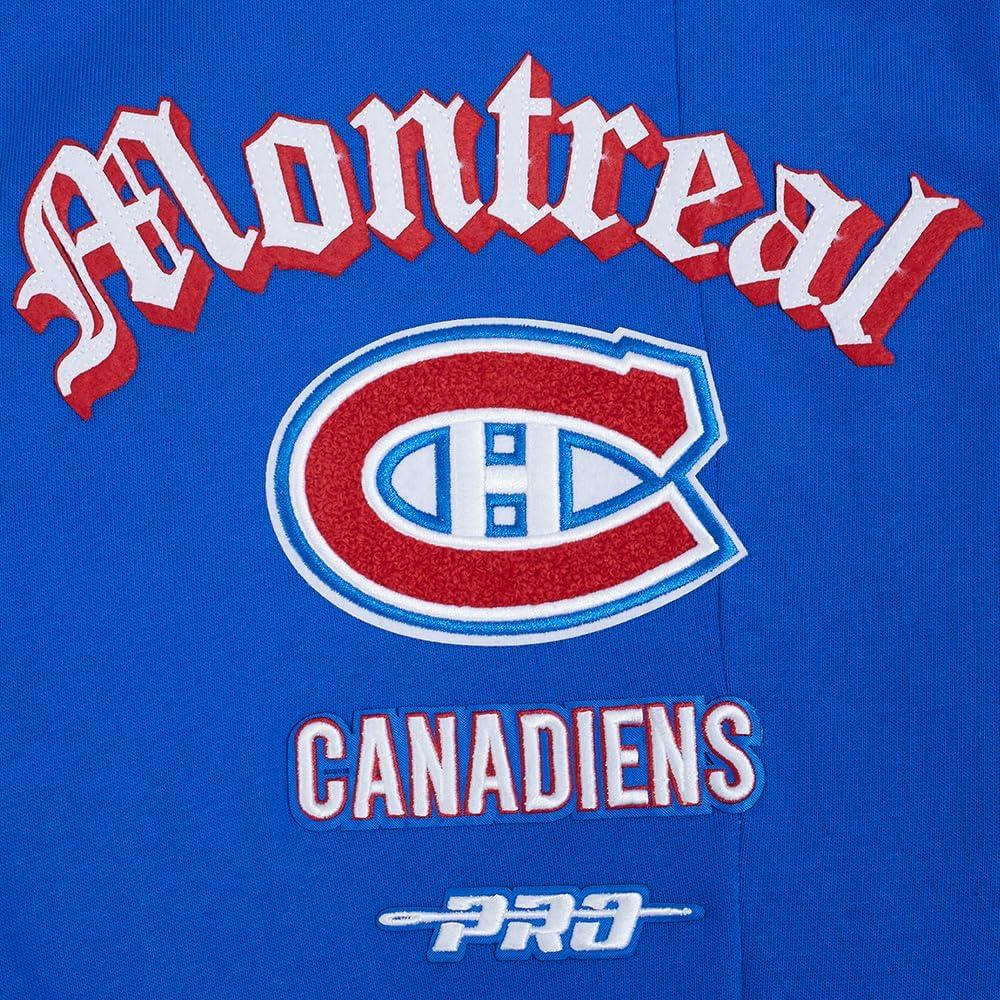 imagePro Standard NHL Mens Mens NHL Old English Brushed Back French Terry SweatpantRoyal Blue