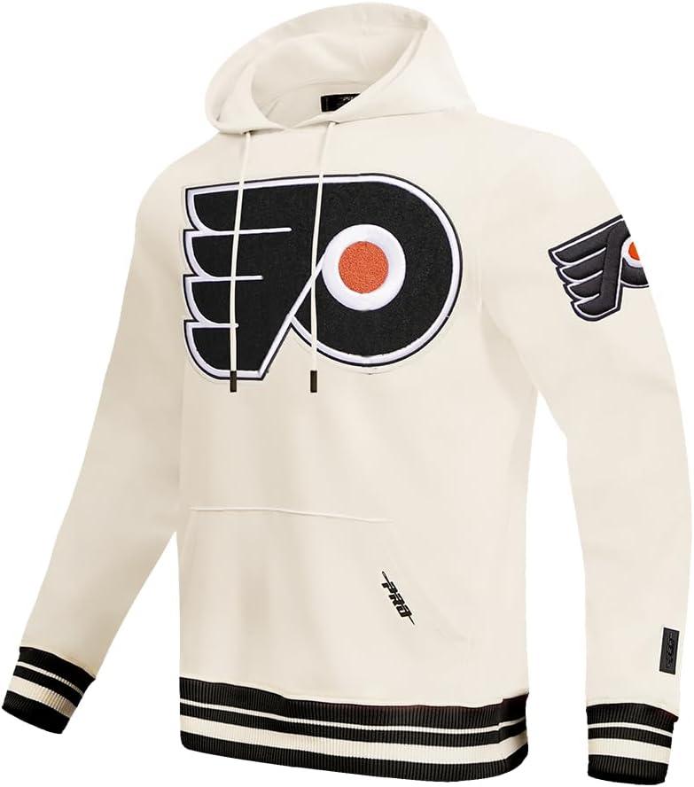 imagePro Standard NHL mens Mens Nhl Retro Classics Brushed Back French Terry Pull Over HoodieEggshell Black