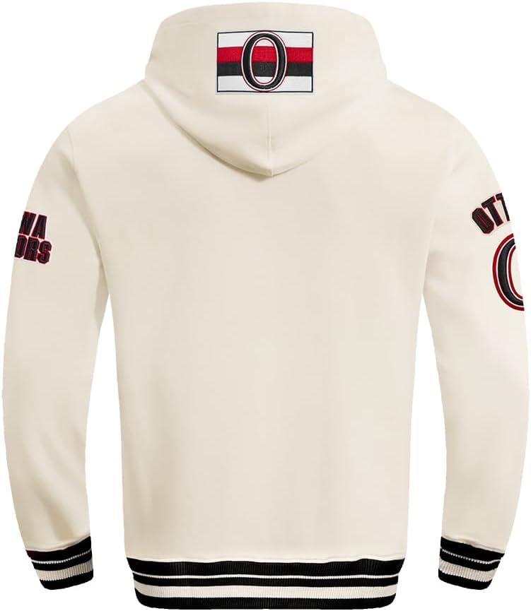 imagePro Standard NHL mens Mens Nhl Retro Classics Brushed Back French Terry Pull Over HoodieEggshell Black