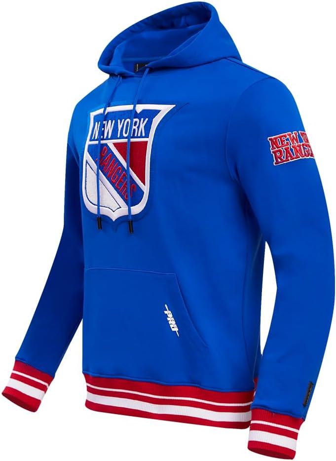 imagePro Standard NHL mens Mens Nhl Retro Classics Brushed Back French Terry Pull Over HoodieRoyal BlueRed