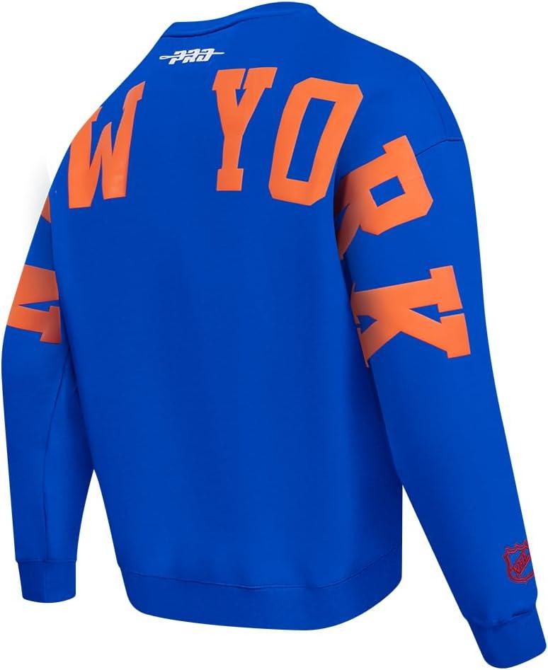 imagePro Standard NHL mens Mens Nhl Wingspan Fleece Crewneck SweatshirtRoyal Blue