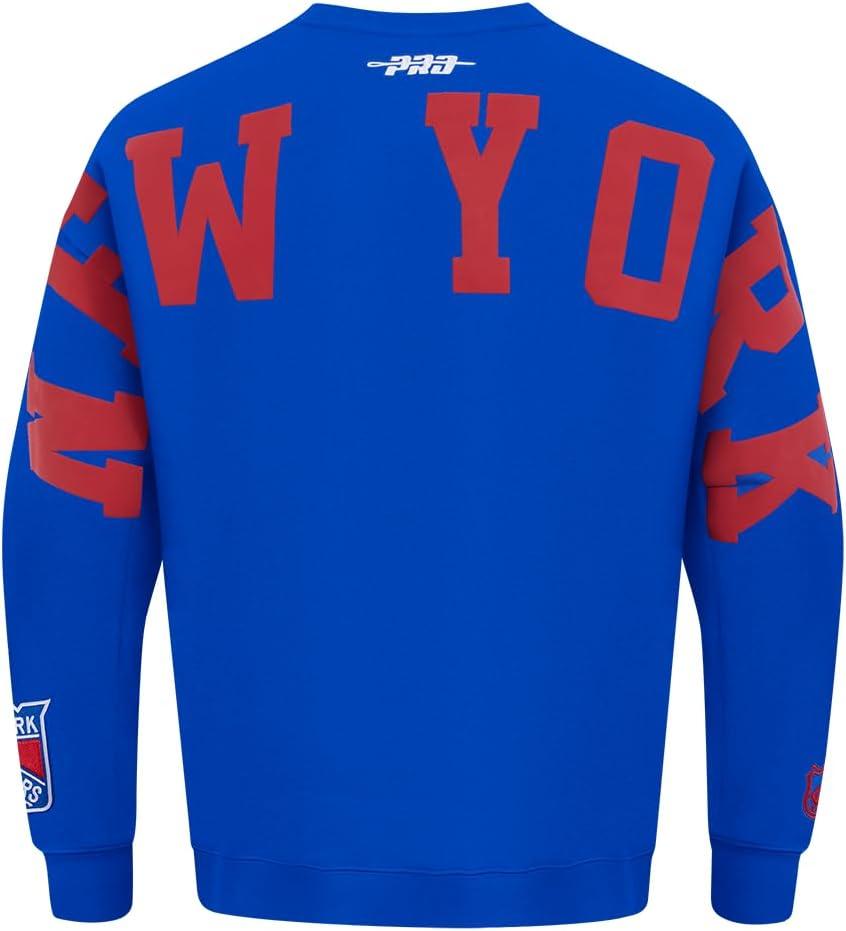 imagePro Standard NHL mens Mens Nhl Wingspan Fleece Crewneck SweatshirtRoyal Blue
