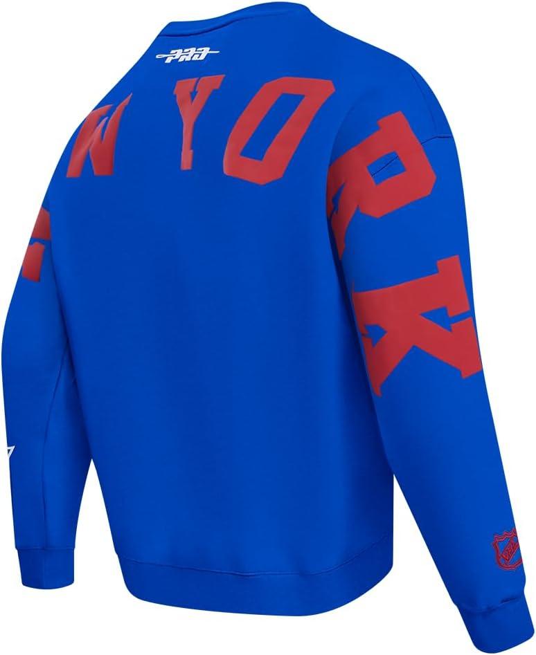 imagePro Standard NHL mens Mens Nhl Wingspan Fleece Crewneck SweatshirtRoyal Blue