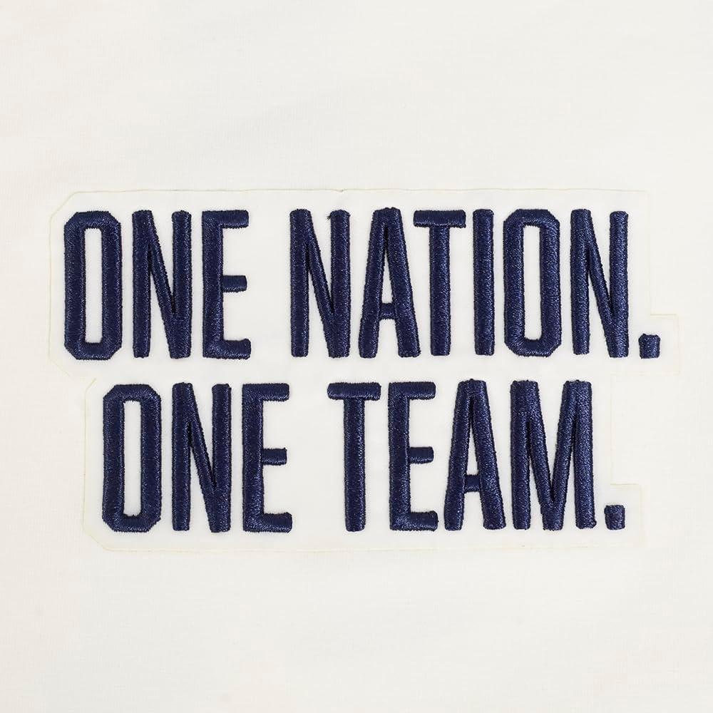 imagePro Standard USSF Mens Mens Ussf Classic Chenille Cotton Taping TeeEggshell Red