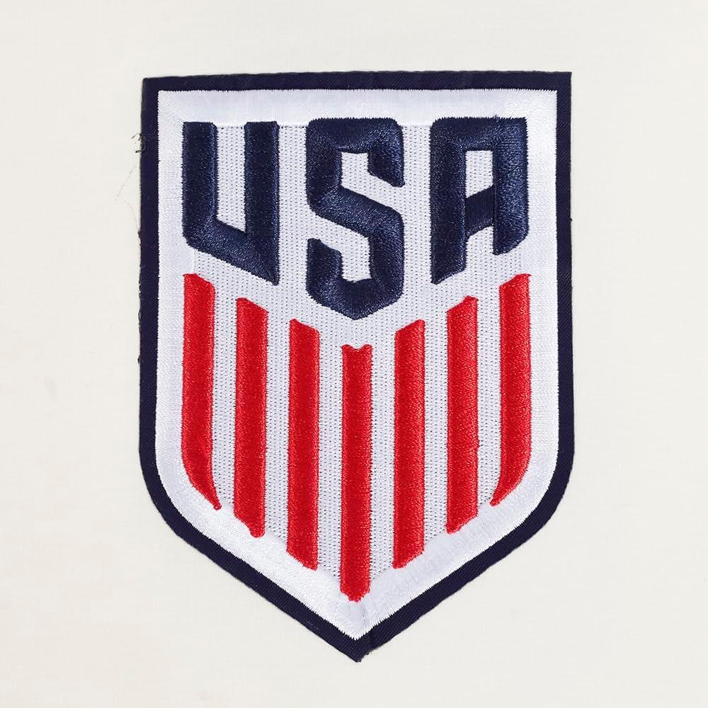 imagePro Standard USSF Mens Mens Ussf Classic Chenille Cotton Taping TeeEggshell Red