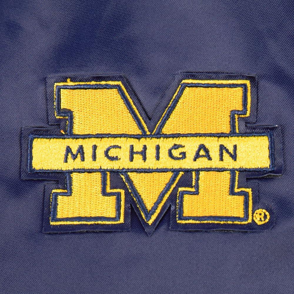 imagePro Standard WOMENS COLLEGE UNIVERSITY OF MICHIGAN COLLEGE CLASSIC ESSENTIALS SATIN JACKET MIDNIGHT NAVY M