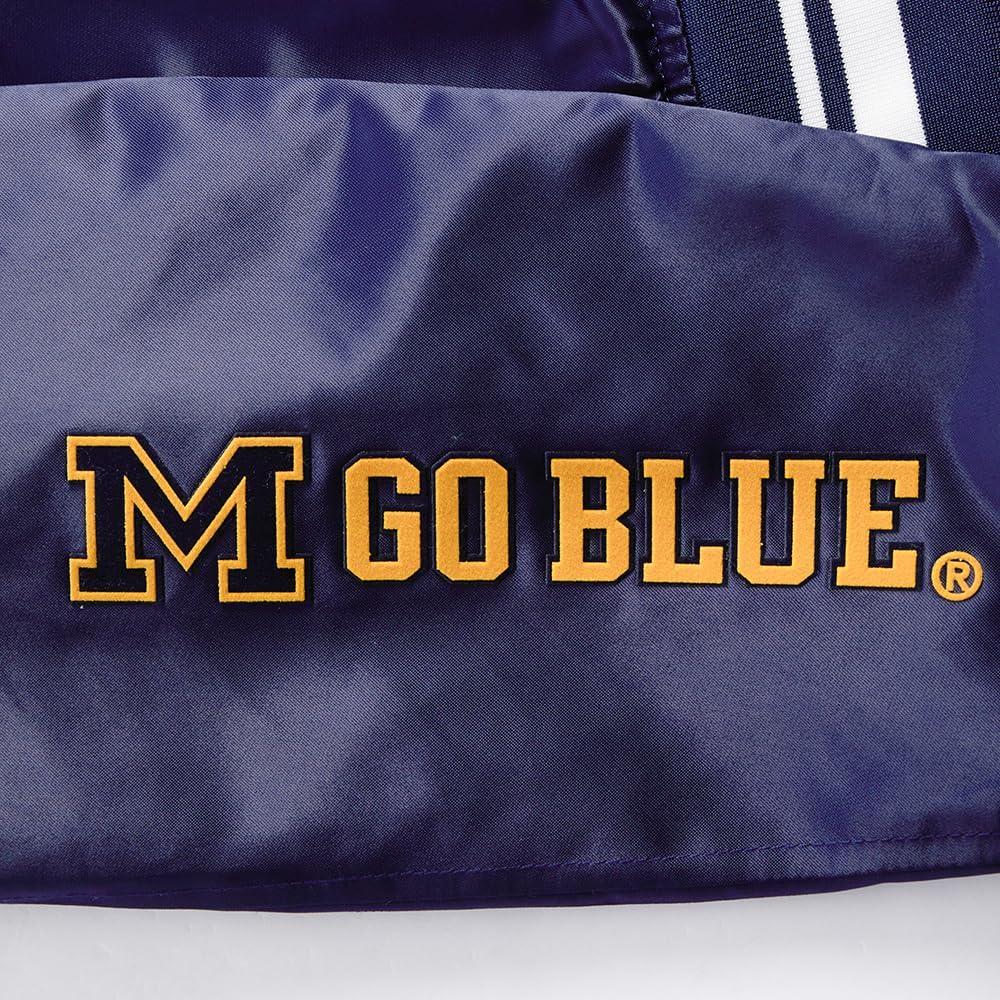 imagePro Standard WOMENS COLLEGE UNIVERSITY OF MICHIGAN COLLEGE CLASSIC ESSENTIALS SATIN JACKET MIDNIGHT NAVY S
