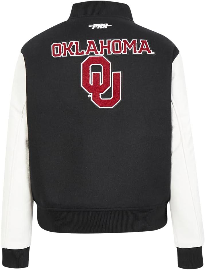 imagePro Standard Womens College Classic Essentials Varsity JacketBlackWhite