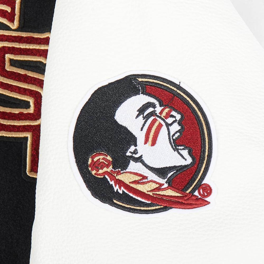 imagePro Standard Womens College Classic Essentials Varsity JacketBlackWhite