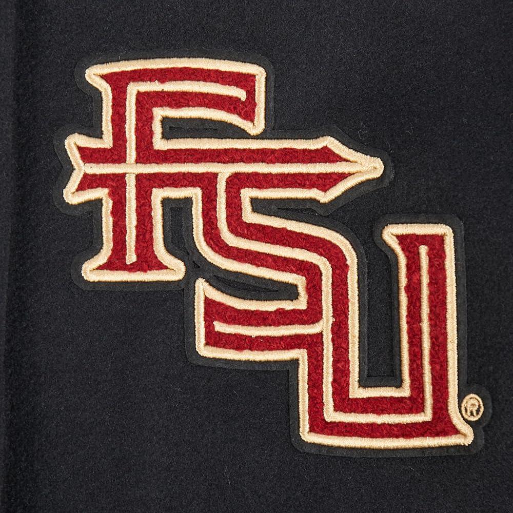 imagePro Standard Womens College Classic Essentials Varsity JacketBlackWhite