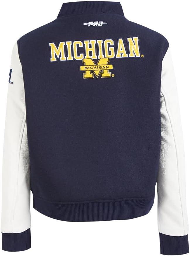 imagePro Standard Womens College Classic Essentials Varsity JacketMidnight NavyWhite