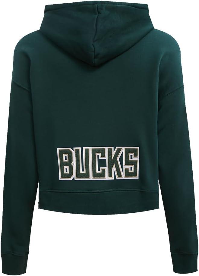 imagePro Standard Womens NBA Classic Chenille Cropped Pullover HoodieForest Green