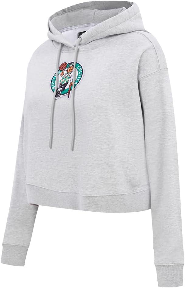 imagePro Standard Womens NBA Classic Chenille Cropped Pullover HoodieHeather Grey