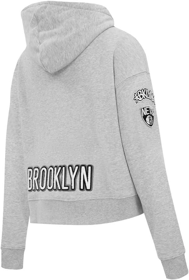 imagePro Standard Womens NBA Classic Chenille Cropped Pullover HoodieHeather Grey