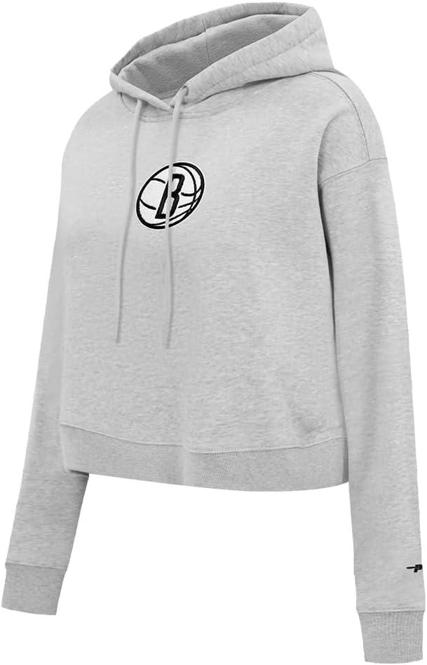 imagePro Standard Womens NBA Classic Chenille Cropped Pullover HoodieHeather Grey