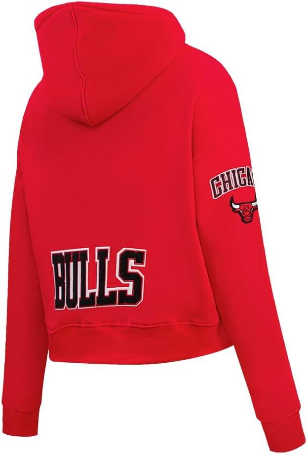 imagePro Standard Womens NBA Classic Chenille Cropped Pullover HoodieRed