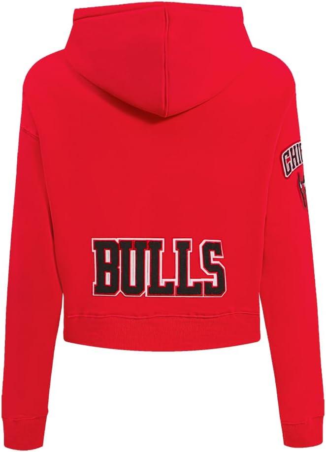 imagePro Standard Womens NBA Classic Chenille Cropped Pullover HoodieRed