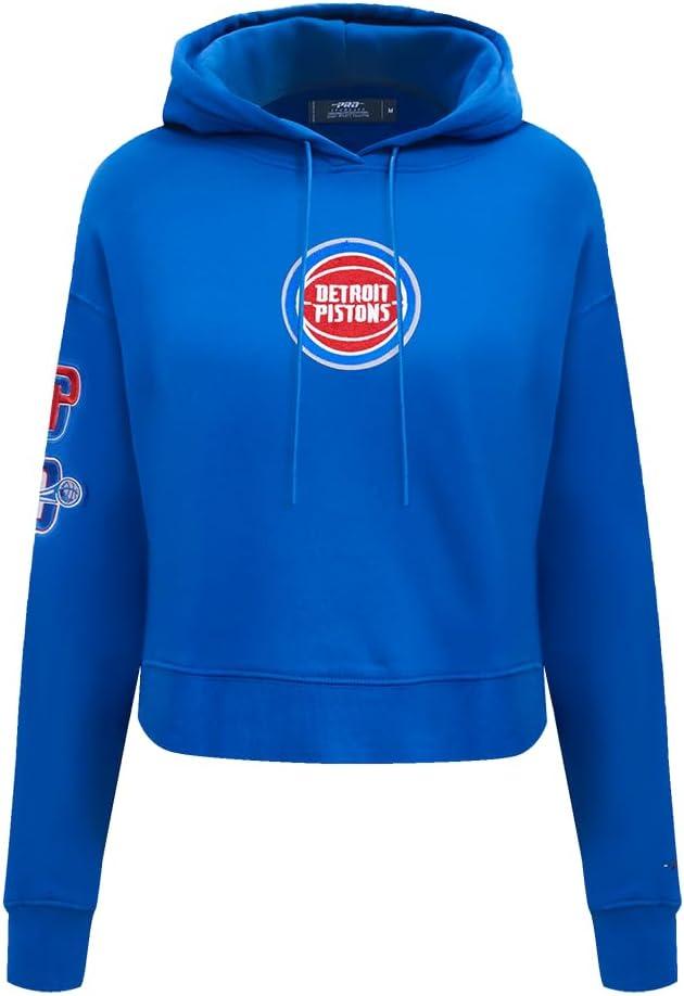 imagePro Standard Womens NBA Classic Chenille Cropped Pullover HoodieRoyal Blue