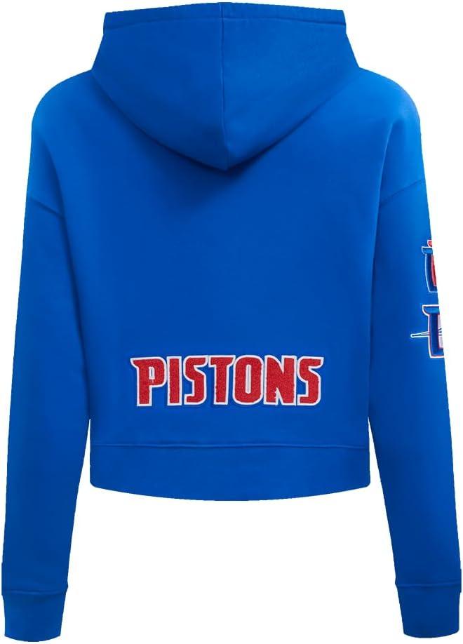 imagePro Standard Womens NBA Classic Chenille Cropped Pullover HoodieRoyal Blue
