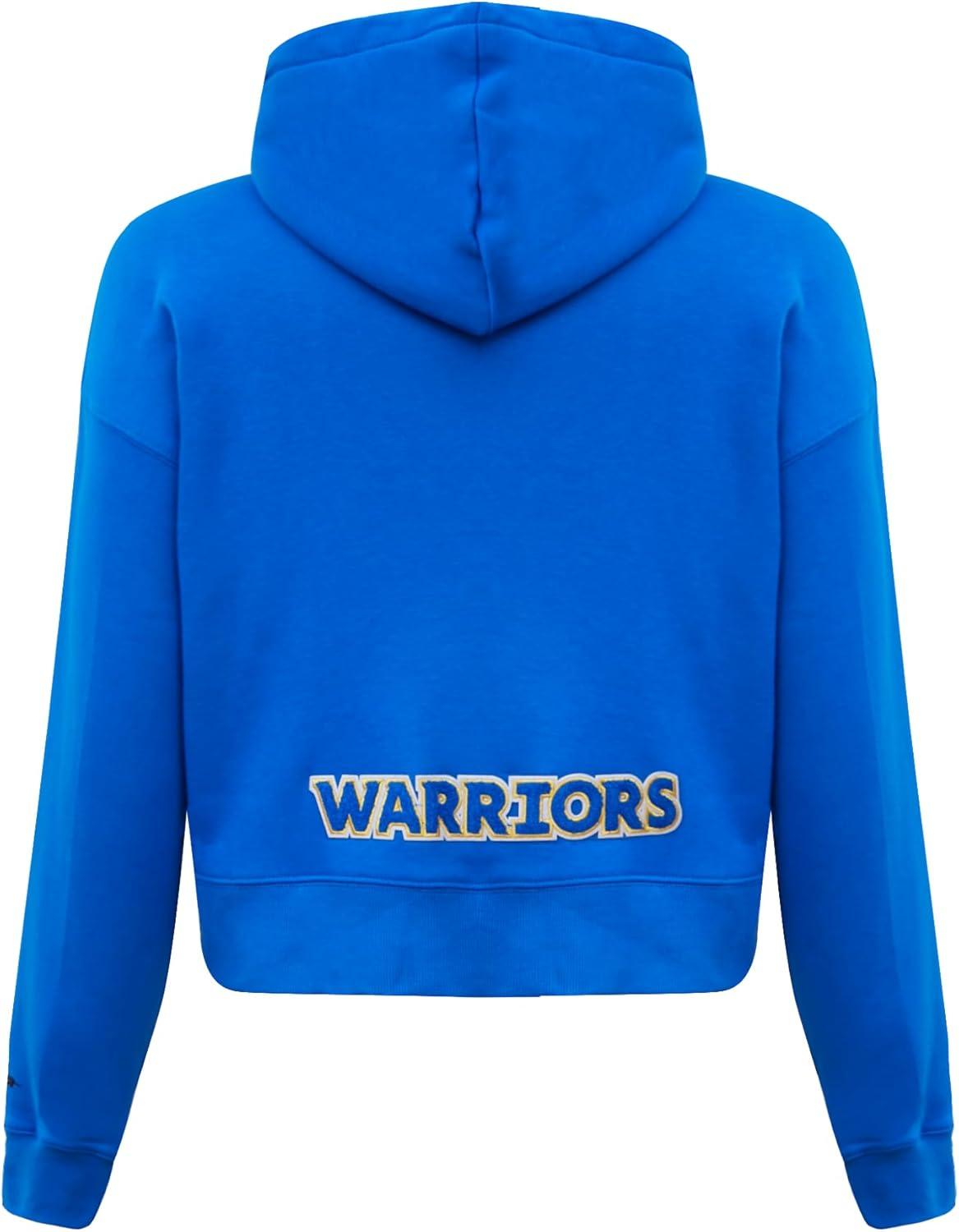 imagePro Standard Womens NBA Classic Chenille Cropped Pullover HoodieRoyal Blue