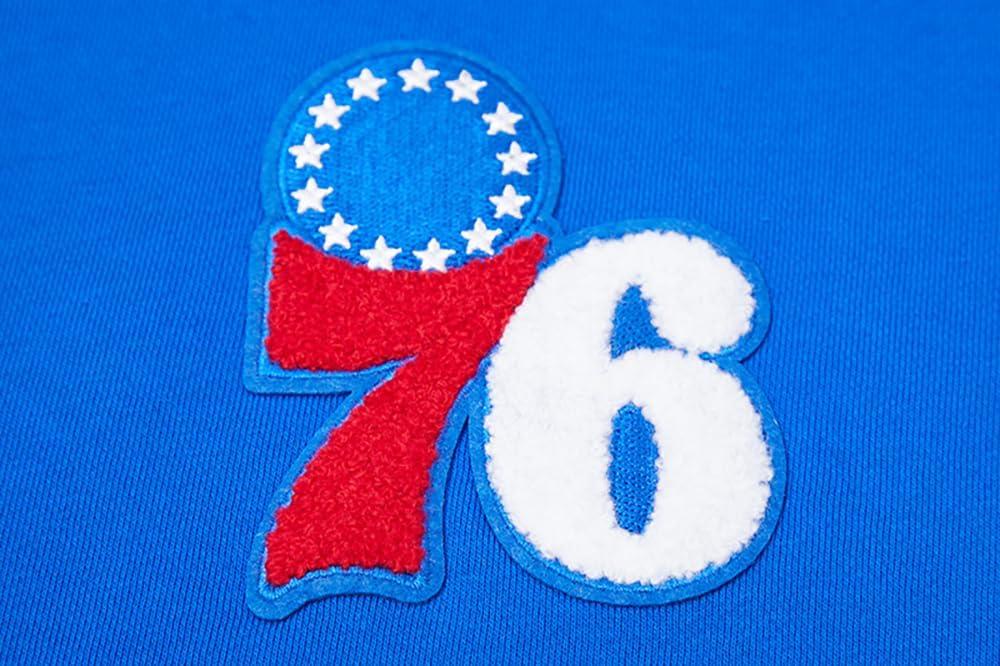 imagePro Standard Womens NBA Classic Chenille Cropped Pullover HoodieRoyal Blue