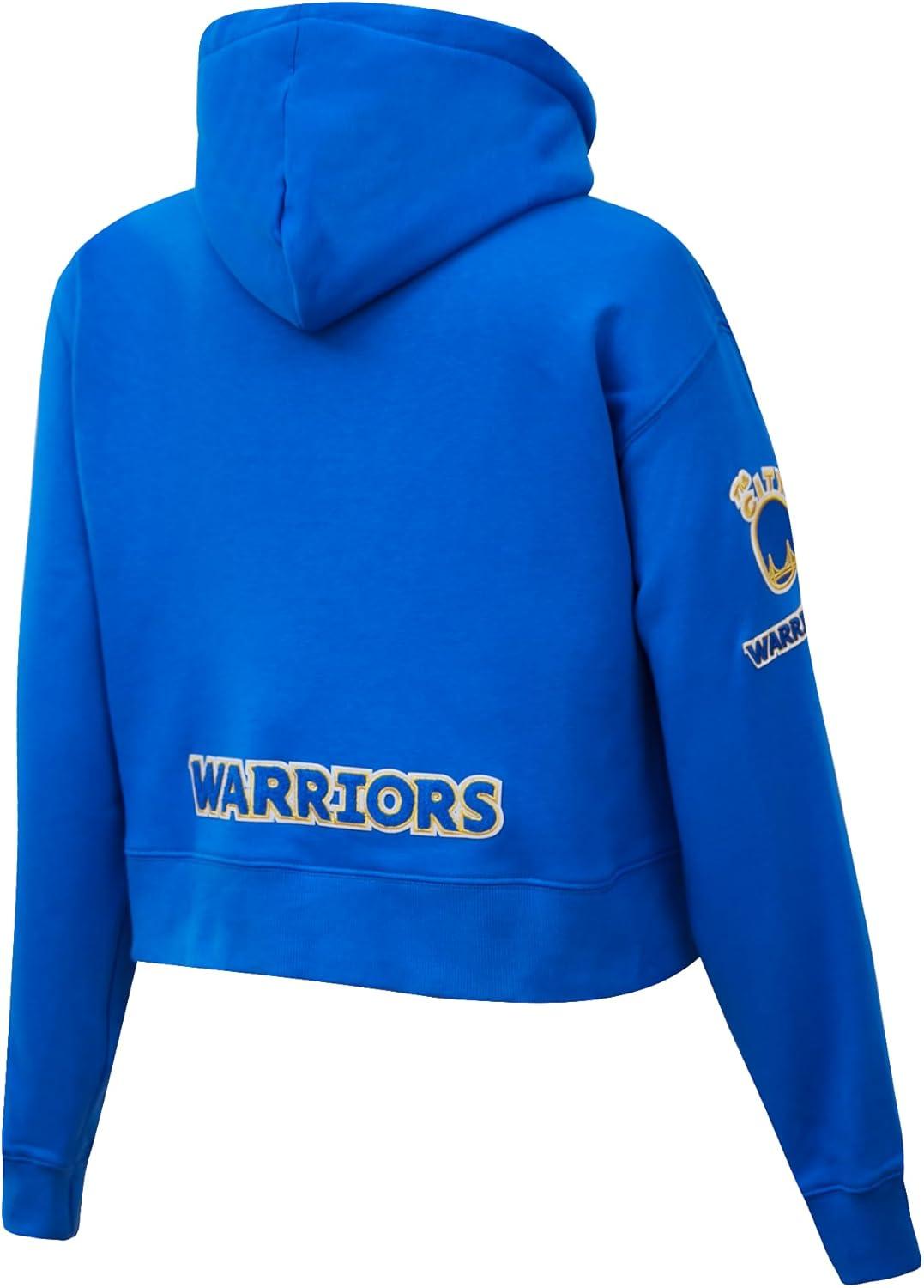 imagePro Standard Womens NBA Classic Chenille Cropped Pullover HoodieRoyal Blue
