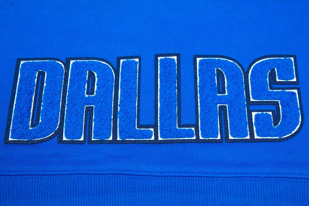 imagePro Standard Womens NBA Classic Chenille Cropped Pullover HoodieRoyal Blue