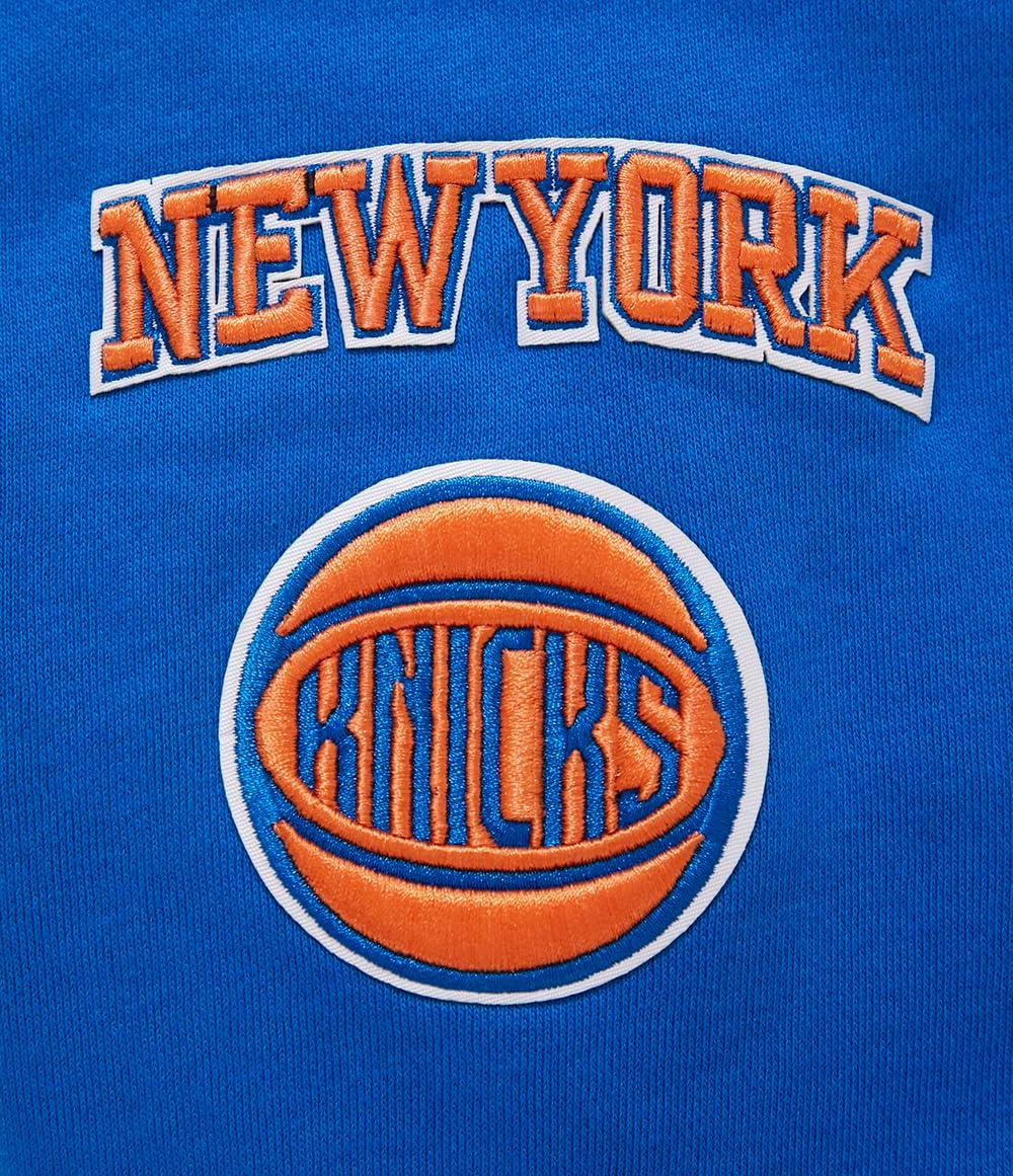 imagePro Standard Womens NBA Classic Chenille Cropped Pullover HoodieRoyal Blue