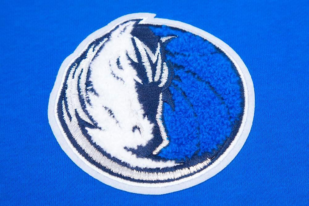 imagePro Standard Womens NBA Classic Chenille Cropped Pullover HoodieRoyal Blue