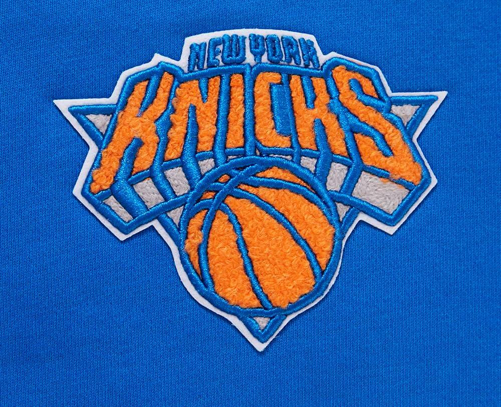 imagePro Standard Womens NBA Classic Chenille Cropped Pullover HoodieRoyal Blue