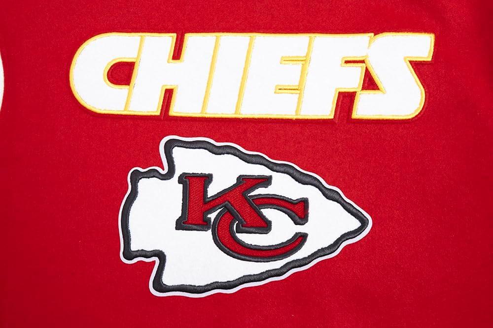 imagePro Standard Womens NFL Kansas City Chiefs Retro Classics Varsity Jacket RedWhite M