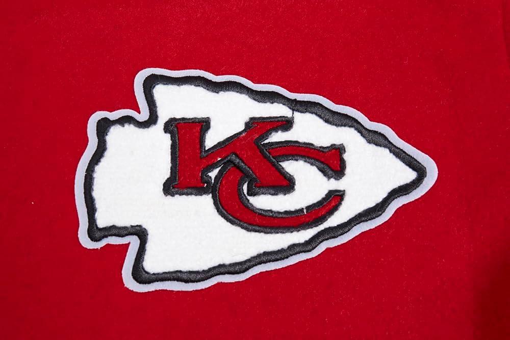 imagePro Standard Womens NFL Kansas City Chiefs Retro Classics Varsity Jacket RedWhite M
