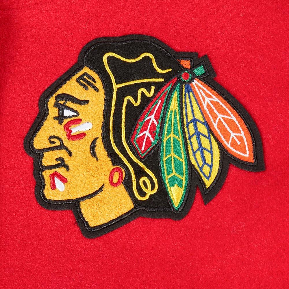 imagePro Standard Womens NHL Classic Chenille Varsity JacketRedBlack